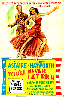 YOU'LL NEVER GET RICH. Cartel One Sheet: 68 x 102 cms. Estados Unidos. Imprenta: Morgan LItho. Corp., Cleveland. DESDE AQUEL BESO. You’ll Never Get Rich. 1941. Estados Unidos. Dirección: Sidney Lanfield. Reparto: Fred Astaire, Rita Hayworth, John Hubbard, Robert Benchley, Osa Massen, Frieda Inescort, Guinn Williams, Donald MacBride, Cliff Nazarro.