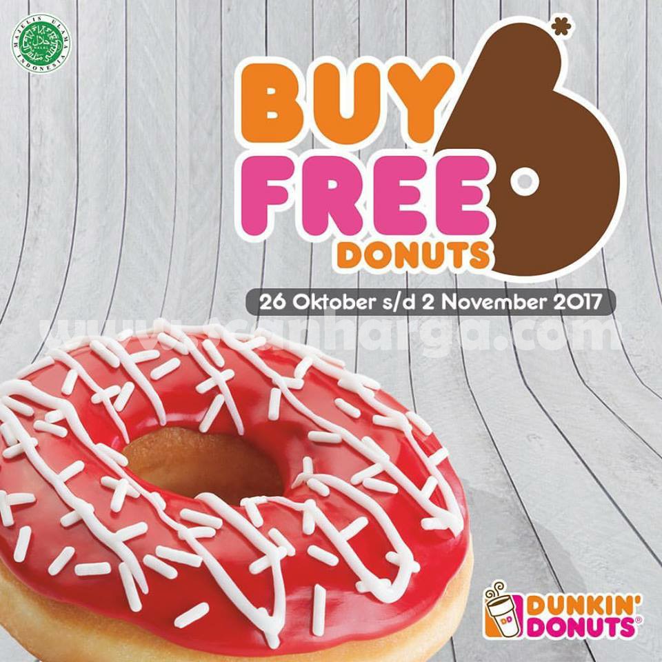 Promo Dunkin Donuts Terbaru November 2017 Gratis 6 Donut