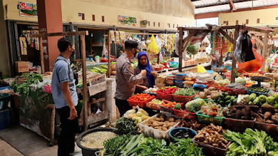 Monitoring Pasar Jongkat, Kapolsek : Potensi Kenaikan Sembako Jelang Lebaran