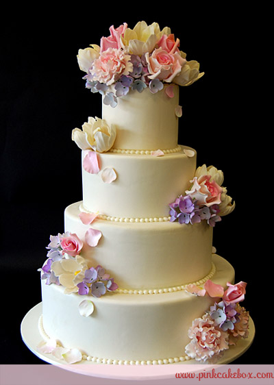 Hydrangea Wedding Cake Accents