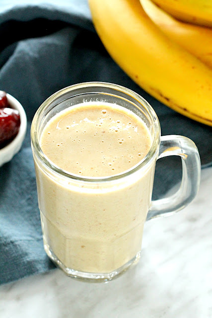 Banana Date Almond Protein Smoothie