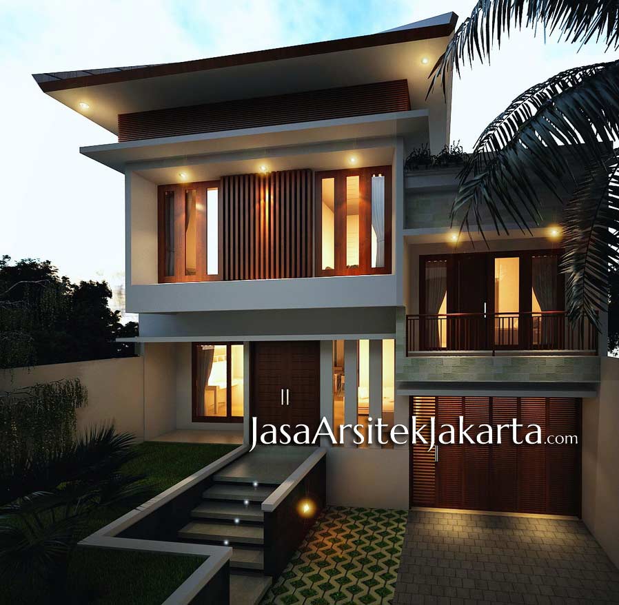 Desain Rumah 2 Lantai Pak Iwan Luas 300m2 Jasa Arsitek Jakarta