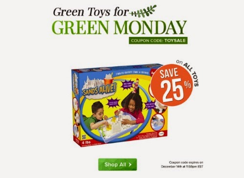 Well.ca Green Monday 25% Off Toys Promo Code