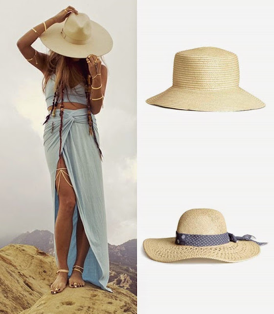 Peças moda tendencia verão 2015 chapeu de palha HM