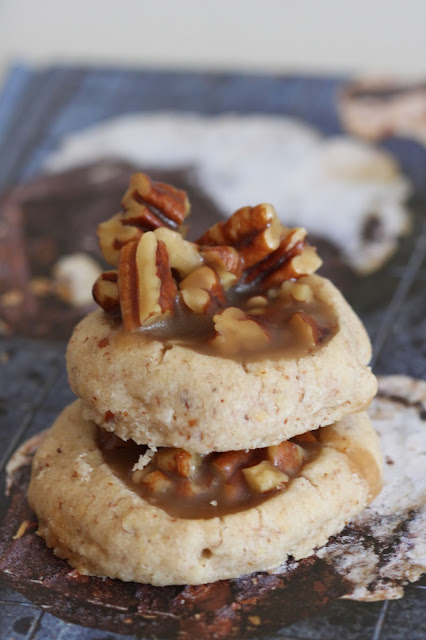 Pecan Praline Thumbprints | Tortillas and Honey