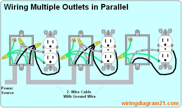 how to wire Multiple Outlet In Parallel electrical Wiring Diagram