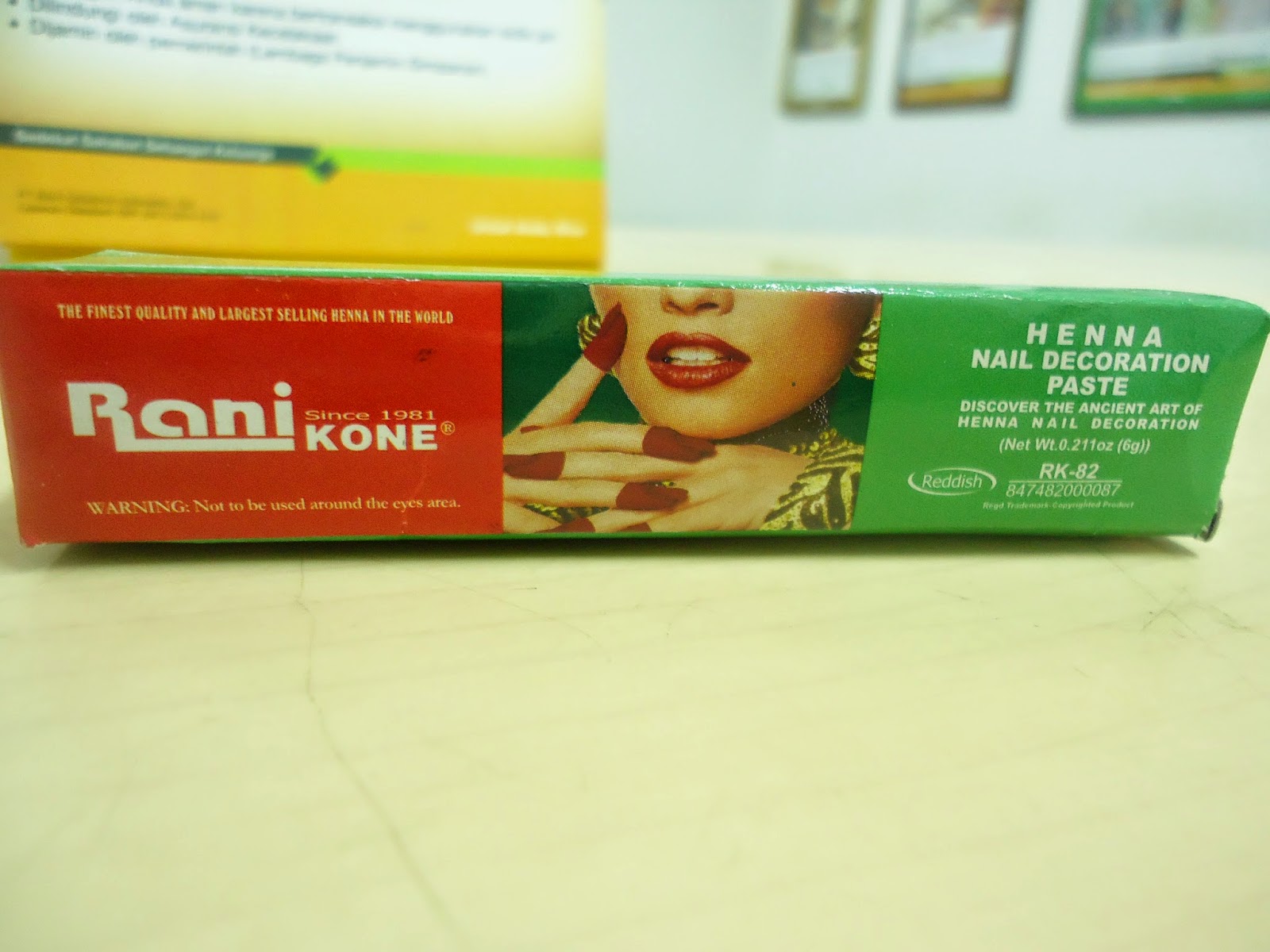 Uli Mayang RANI KONE 82 HENNA NAIL DECORATION PASTE PEWARNA KUKU