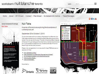 Nuit Blanche Toronto 2010: Nuit Talks, collage by artjunction.blogspot.com