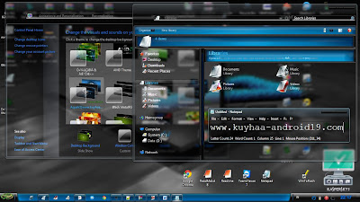 THEME WINDOWS 7 AQUAV2 BLUE