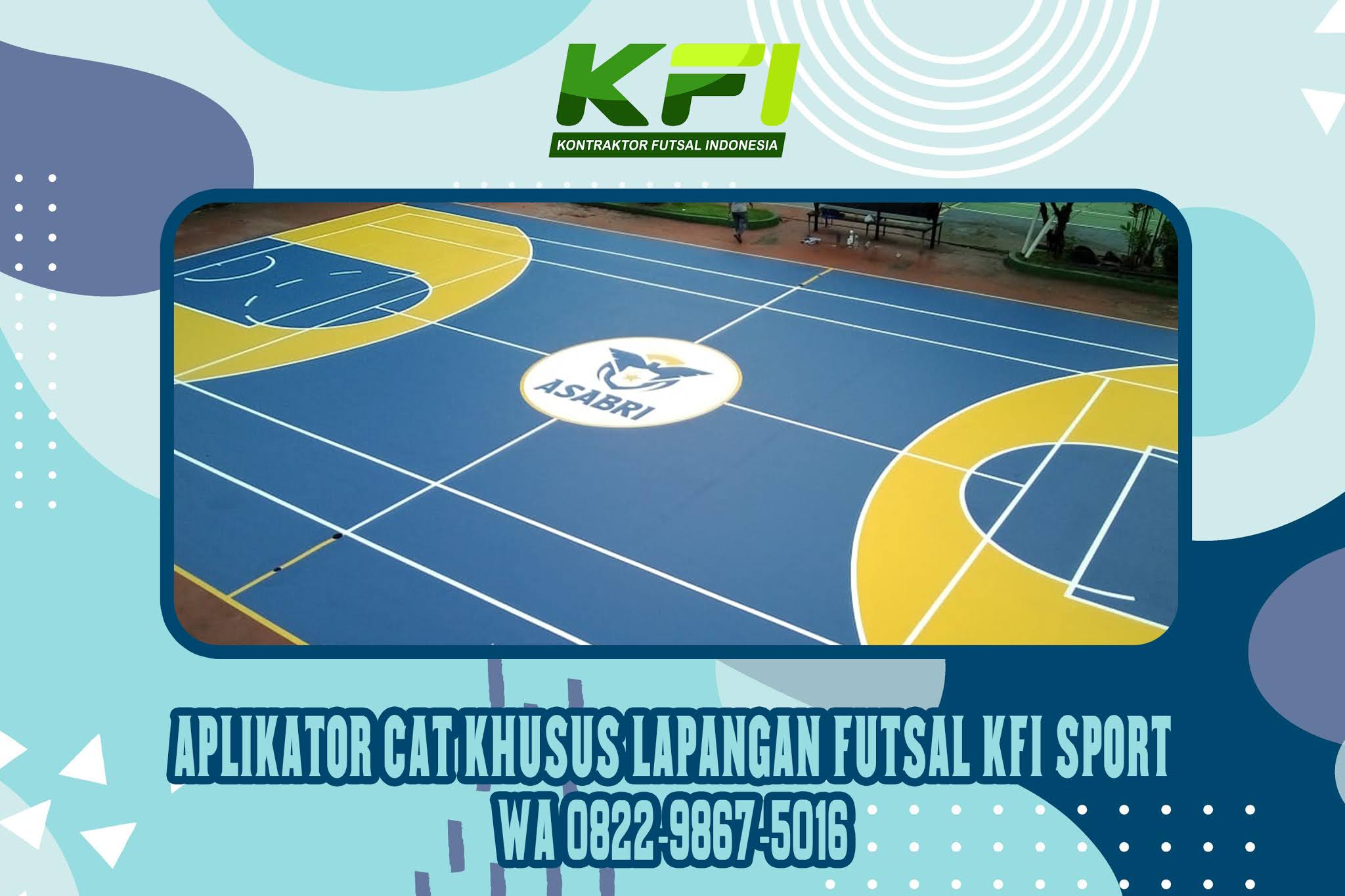 Aplikator Cat Khusus Lapangan Futsal