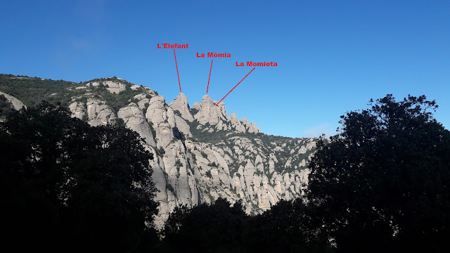 Muntanya de Montserrat, vista des de l'ermita de Sant Miquel