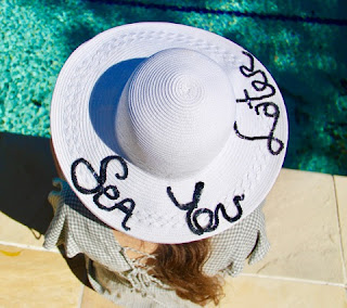 DIY Slogan Straw Hat