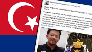 Saya dihina kerana tegur Sultan Johor – Peguam