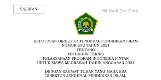 Dapatkan Juknis PIP Untuk Madrasah Tahun Anggaran 2021