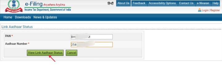 Link Pan With Aadhaar Card