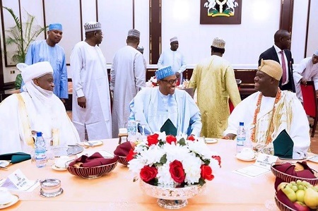 WOW! RESPECTFULLY..Buhari Hosted All Traditional Rulers in Nigeria (Photos)