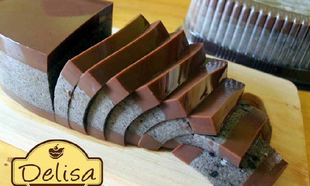 Resep dan Cara Membuat Puding Lapis Coklat Oreo Delisa Memang Lazizzzz pake Banget Bun !!