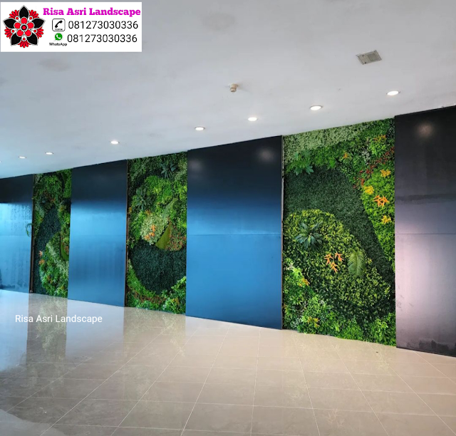 Hiasan Dinding Rumah Indoor Ataupun Outdoor, Vertical Garden Sintetis / Artificial Plant