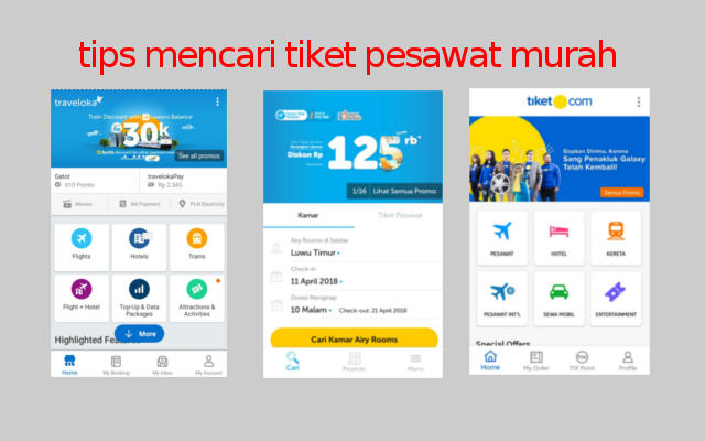 tips mencari tiket pesawat murah