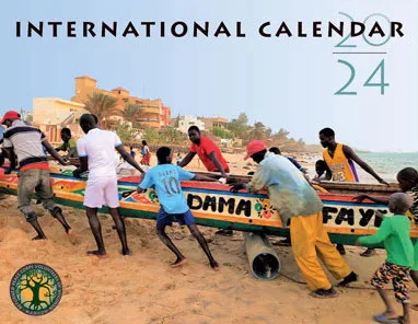 Cover of International Calendar, published by the Returned Peace Corps volunteers of Madison, Wisconsin