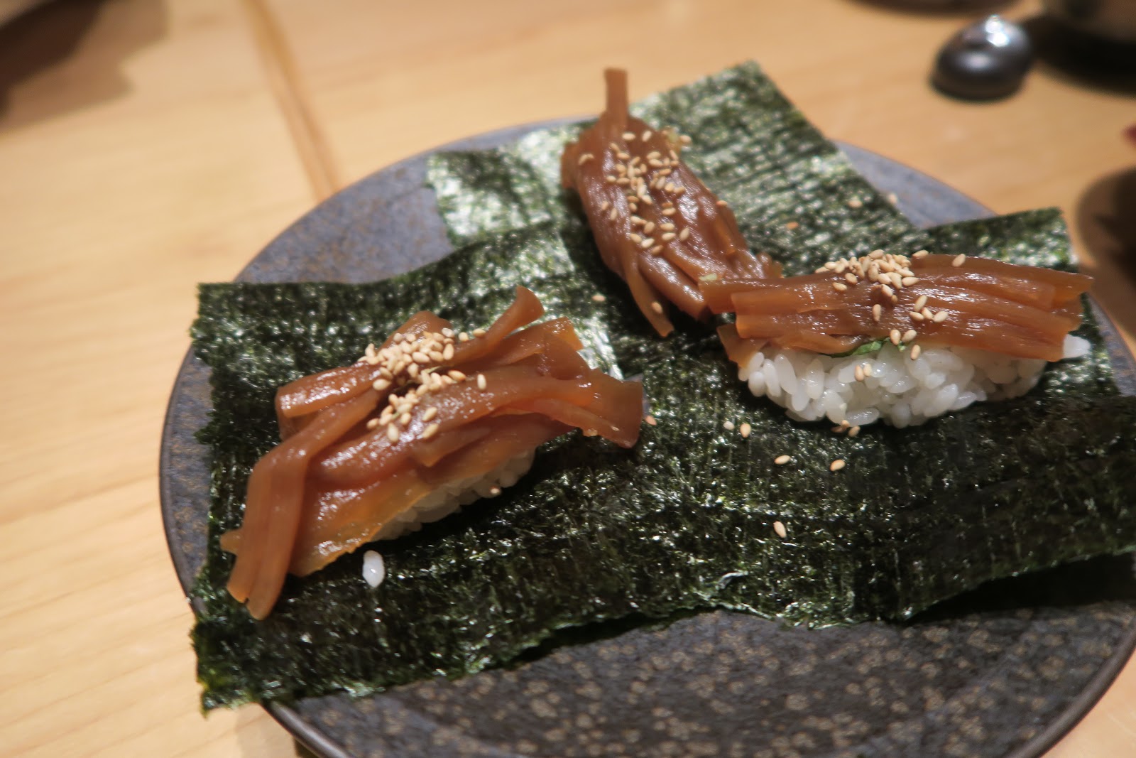 seaweed gourds sushi tokyo ten omakase japan
