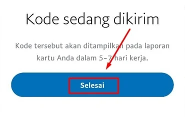 Kode Telah Dikirim Pihak Paypal