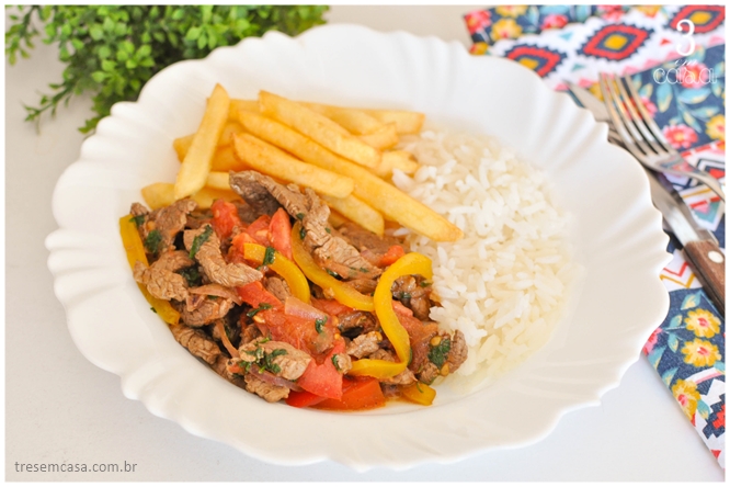 como fazer lomo saltado