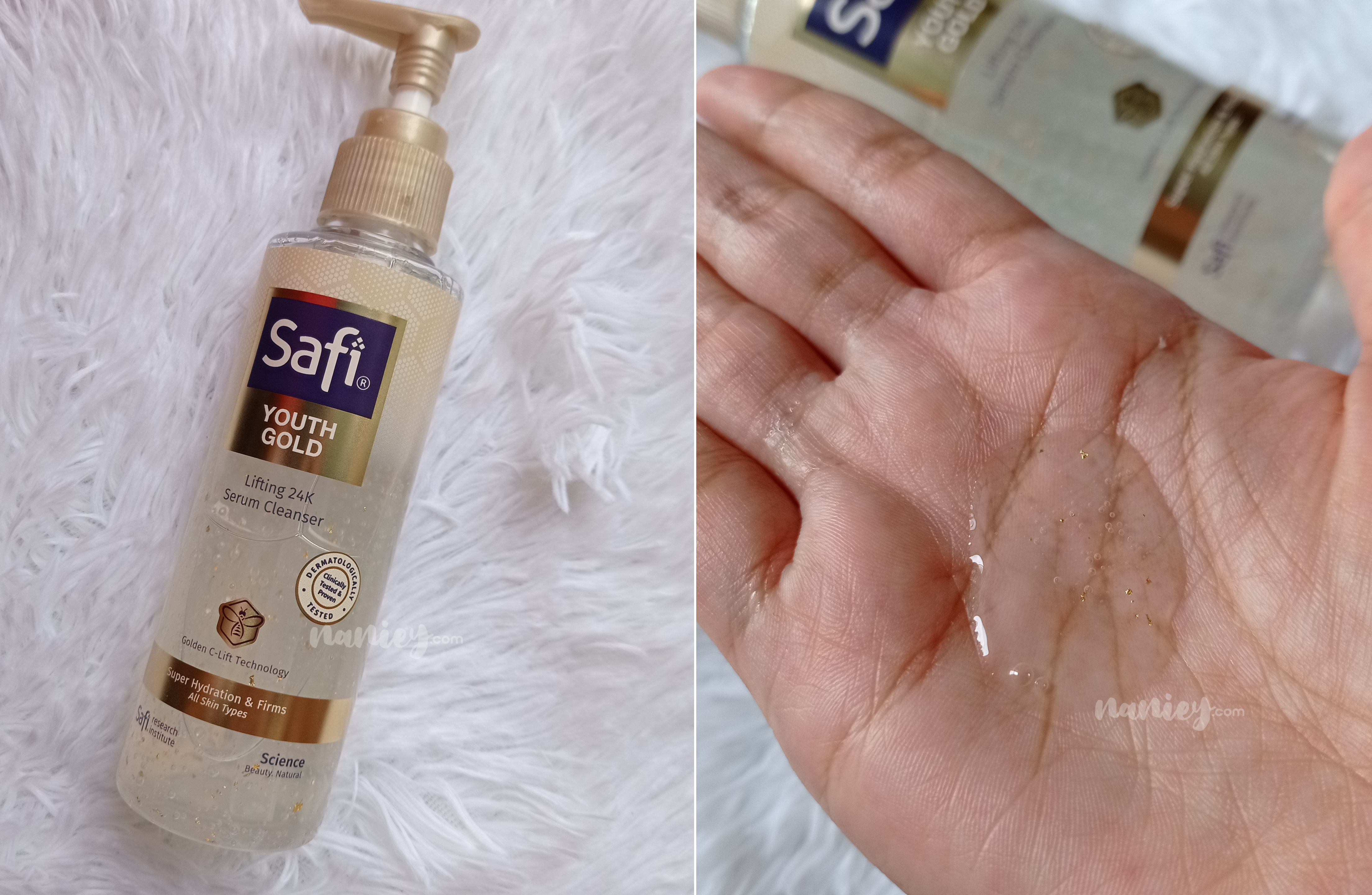 Review Safi Youth Golf Lifting 24K Serum Cleanser.