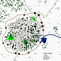 Base map for Twin Forks