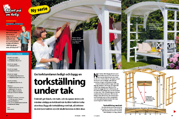 Torkställning under tak
