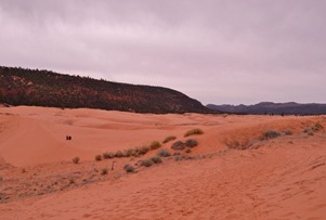 Us kneeling in the pink sand using the wireless remote to take the picture! Not bad for a remote shot!