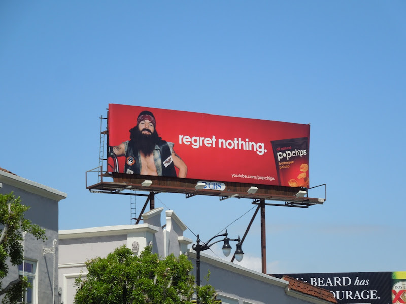 Regret Nothing Popchips billboard