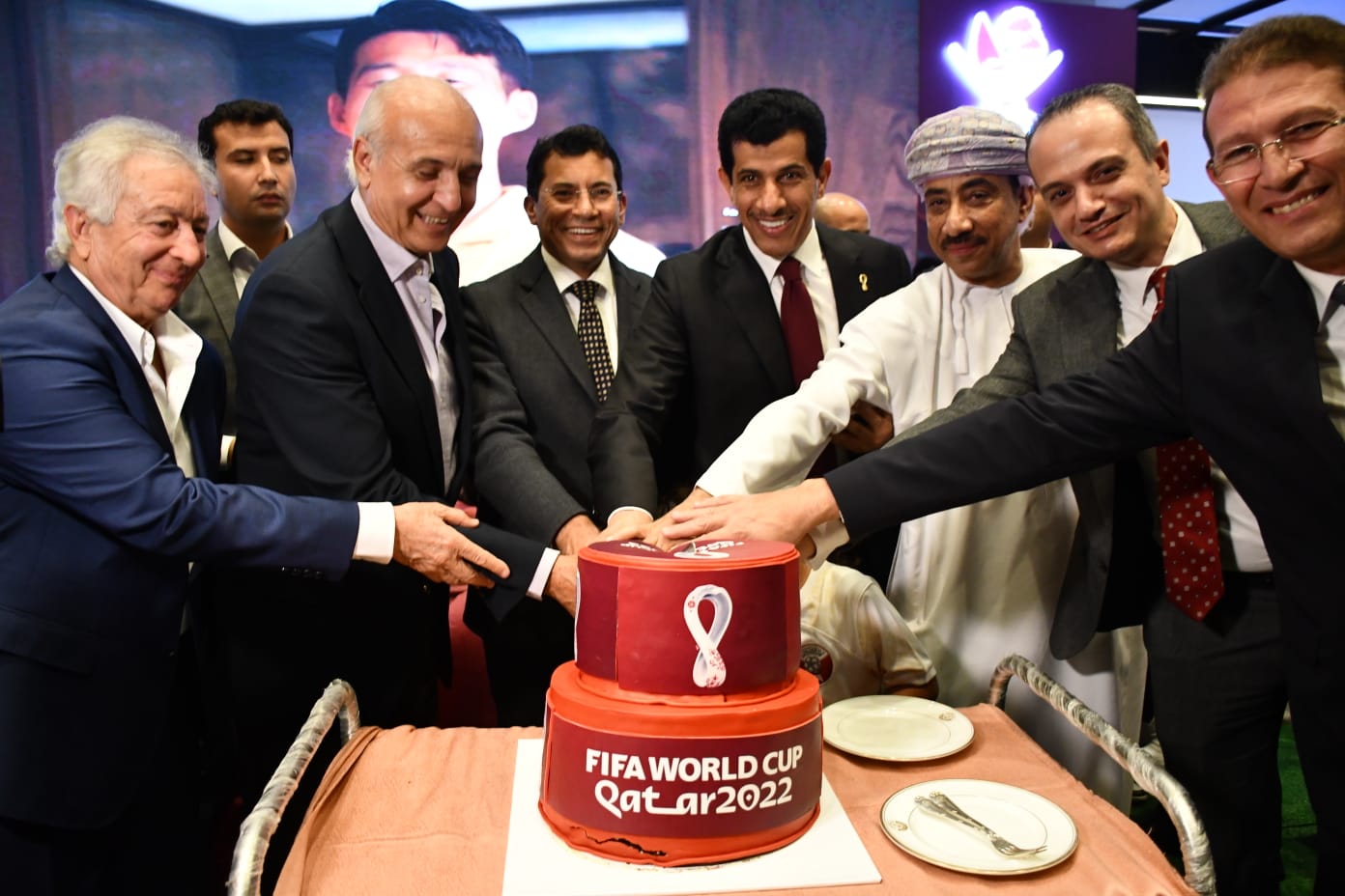 وزير الرياضة يشهد إحتفالات سفارة قطر لدي القاهرة بانطلاق بطولة كأس العالم