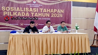 Sosialisasi KPU Kota Manado Bersama Media Elektronik dan Cetak dan Siber Terkait Tahapan Pilkada 2024