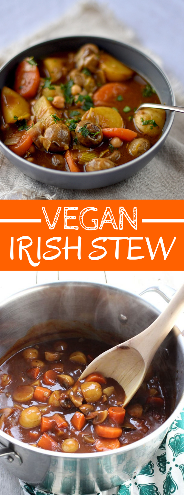 VEGAN IRISH STEW #vegetables #hearty