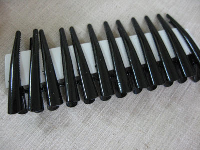 S29 Black hair clips 40mm [out of stock]