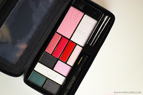 YSL Yves Saint Lauent, Palette, Tuxedo, Travel Palette, Make up, Beauty, eyeshadow, lipstick, lipgloss, blusher, highlighter, review, swatch, world duty free, jet set beauty, #jetsetbeauty