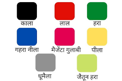 colours name