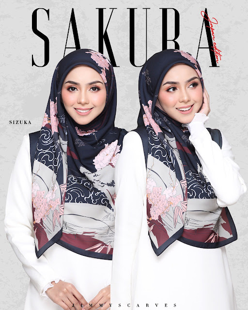 Tudung bawal Sakura bidang 50