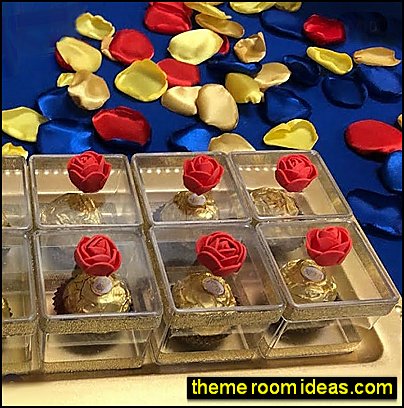 flower petals fabric petals snow white inspired table decorations