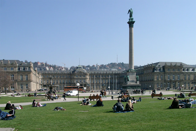 Neues Schloss and Jubiläumssäule, Schlossplatz, Stuttgart