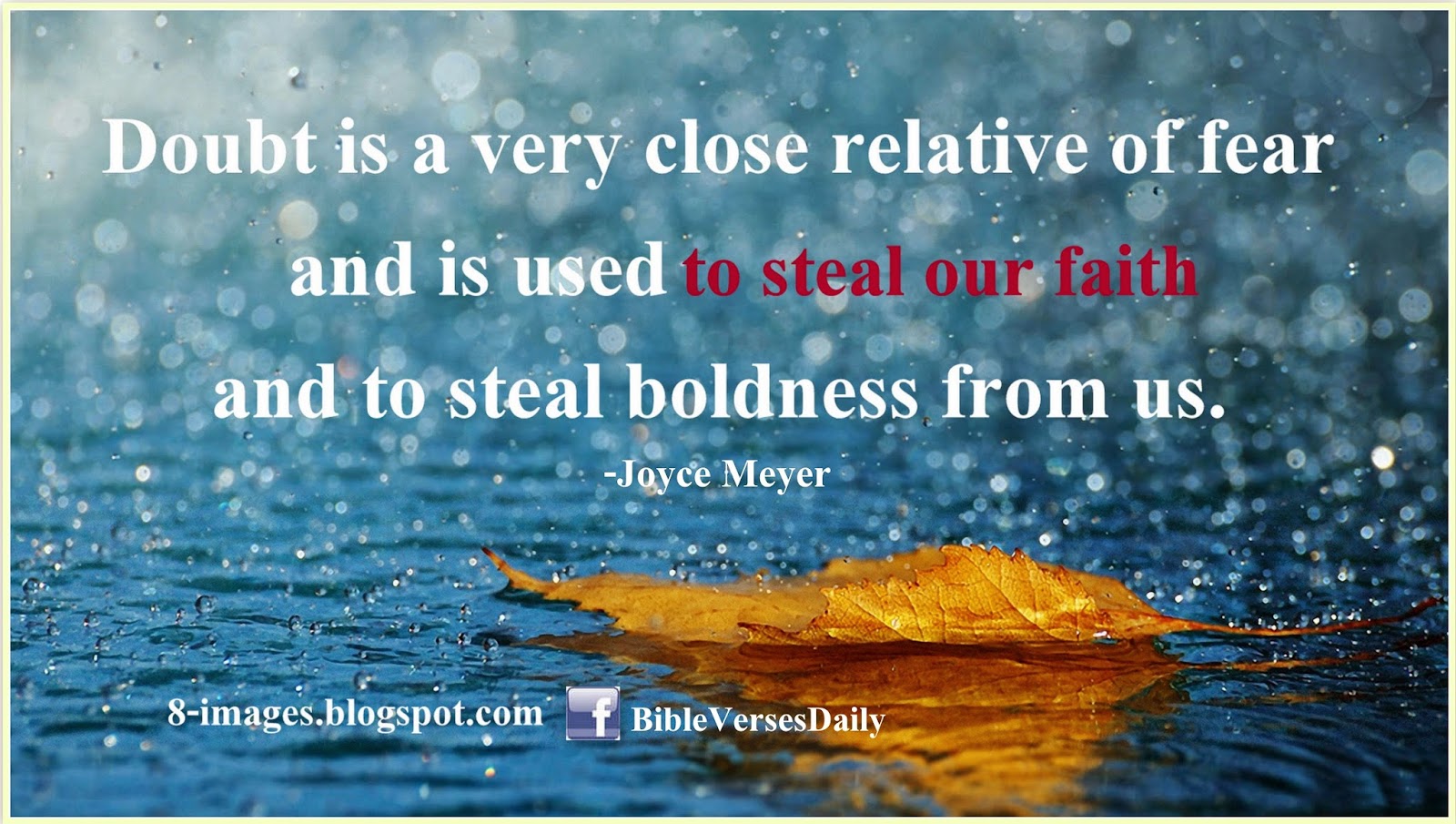 doubt, relative, fear, steal, faith, boldness, 