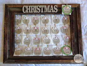 SRM Stickers Blog - Christmas Advent Calendar by Annette - #christmas #calendar #adventcalendar #stickers #glassinebags