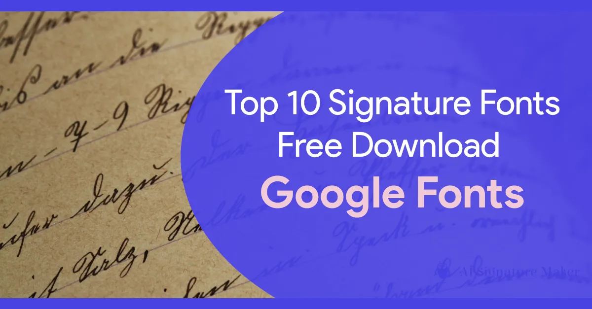 Signature Fonts Free Download