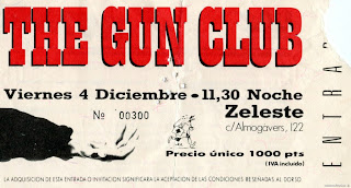 entrada de concierto de the gun club