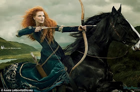 Jessica Chastain Disney Princess Merida Brave filmprincesses.filminspector.com