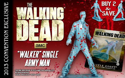 San Diego Comic-Con 2013 Exclusive The Walking Dead Blue Prison Walker Army Man PVC Figure