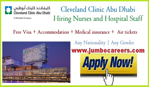 Latest Abu Dhabi hospital jobs for Indians, Urgent Abu Dhabi jobs with benefits, Cleveland Clinic Abu Dhabi Job vacancies |  Cleveland Clinic Abu Dhabi HR Email ID | Cleveland Clinic Abu Dhabi Therapist jobs