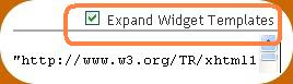 Expand widget templates blogger