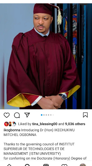 IK Ogbonna is overjoyed to receive his doctorate in leadership and development (Photos)